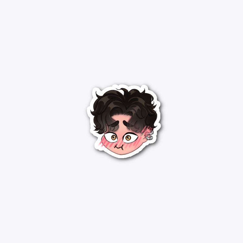 Hai Blushy Sticker