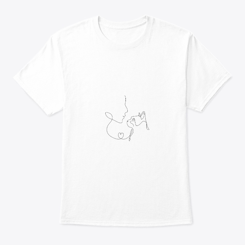Cat Mom line art t shirt
