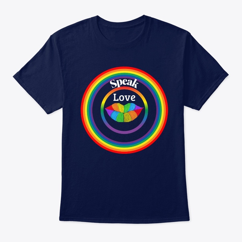 Speak Love Rainbow Design