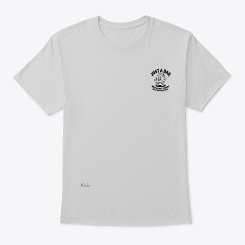Classic Crew Neck T Shirt Milk Design Light Steel T-Shirt Front