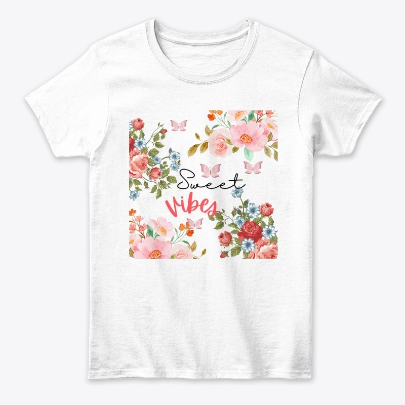 Sweet vibes floral T-shirt 