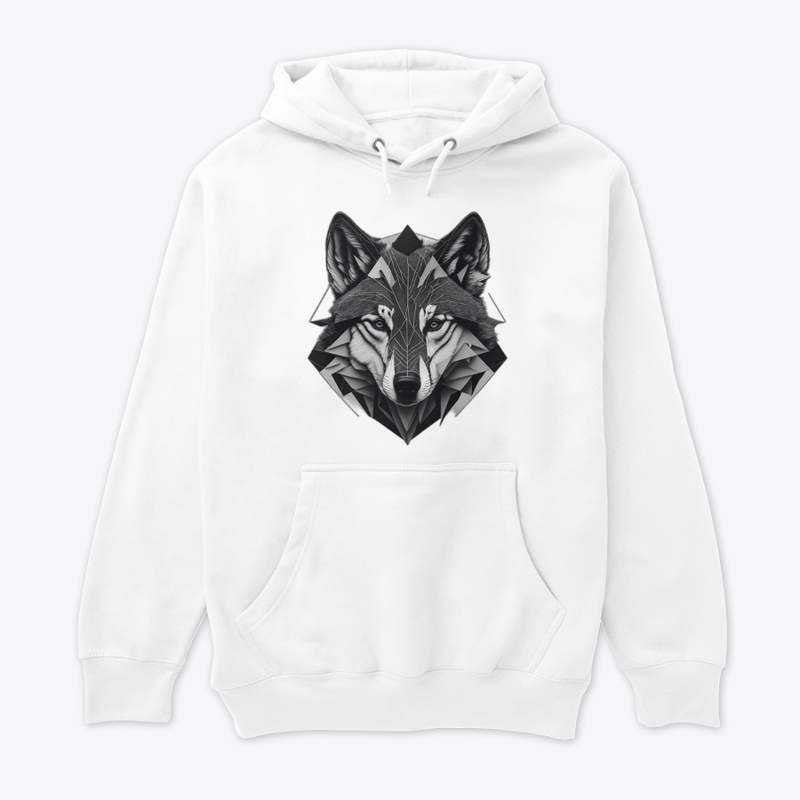 Geometric Wolf: Abstract Spirit! 🐺🔺