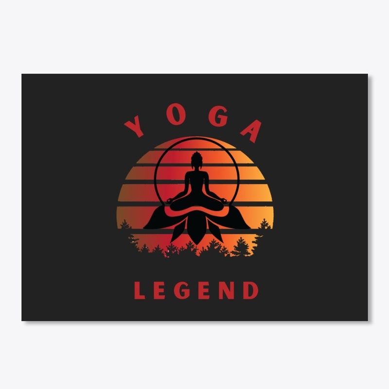 Yoga Legend Retro Vintage Design