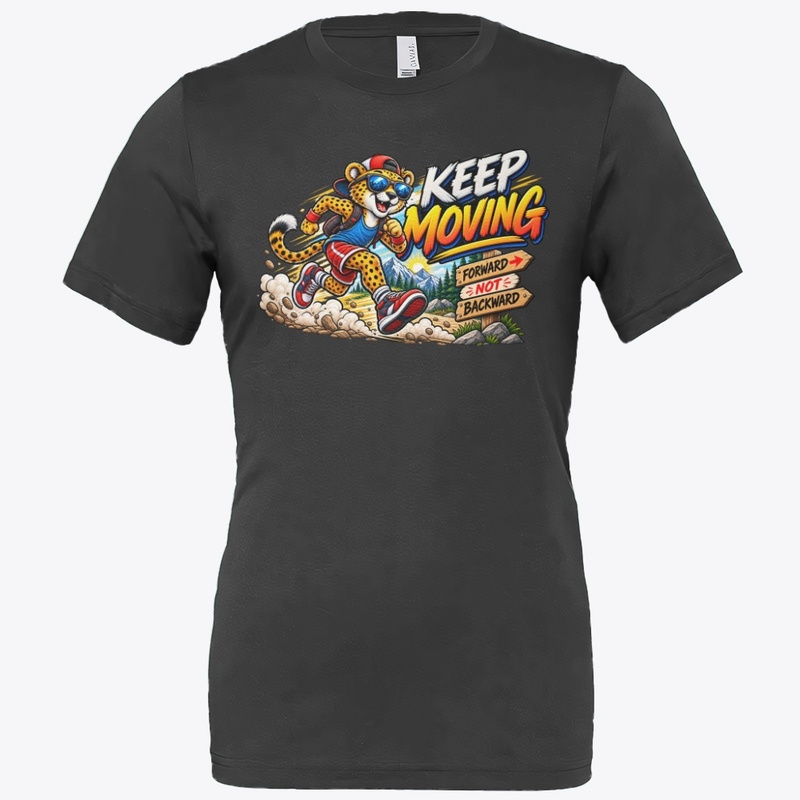 Keep Moving – Funny Running Cheetah 