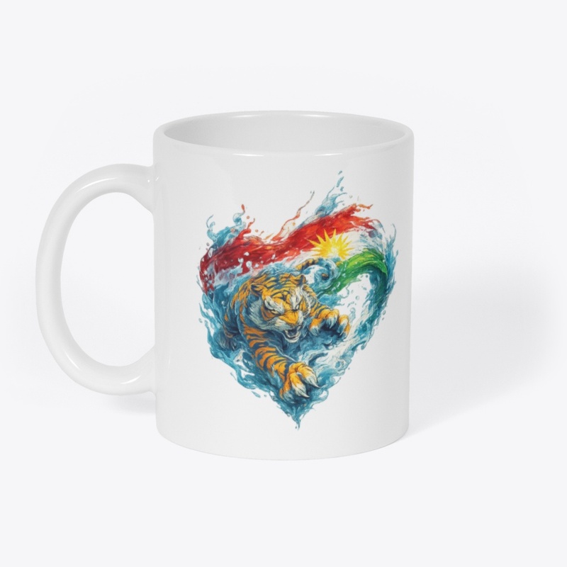 Kurdish Tiger Spirit Heart of the Waves
