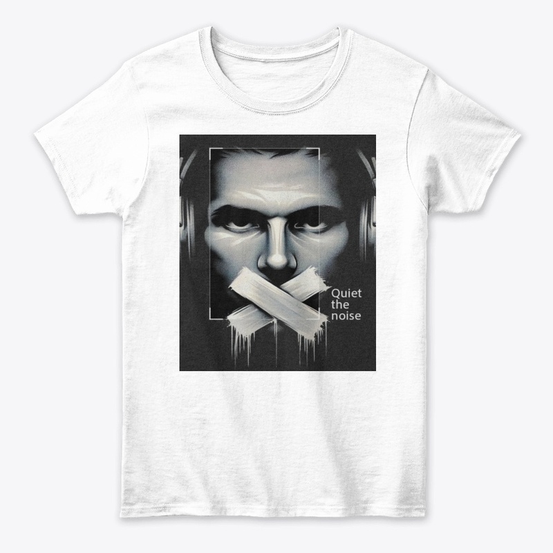 A T SHIRT DESIGN QUIT AND NOISE