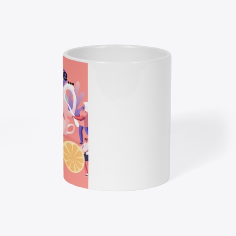 Mug F White T-Shirt Right