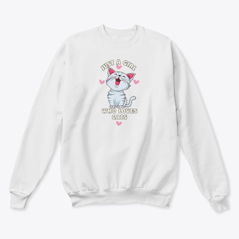 Girl Who Loves Cats – Cat Lover T-Shirt