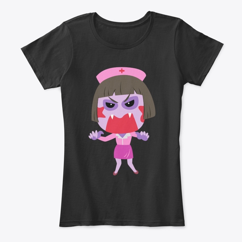 Nurse Life Emoji T Shirt Nurse Zombie 