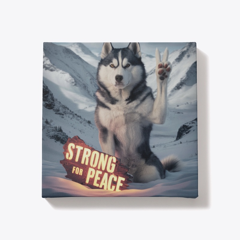 Strong for Peace: Husky Art Print