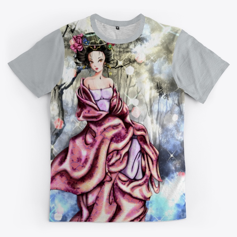 Geisha in the forest