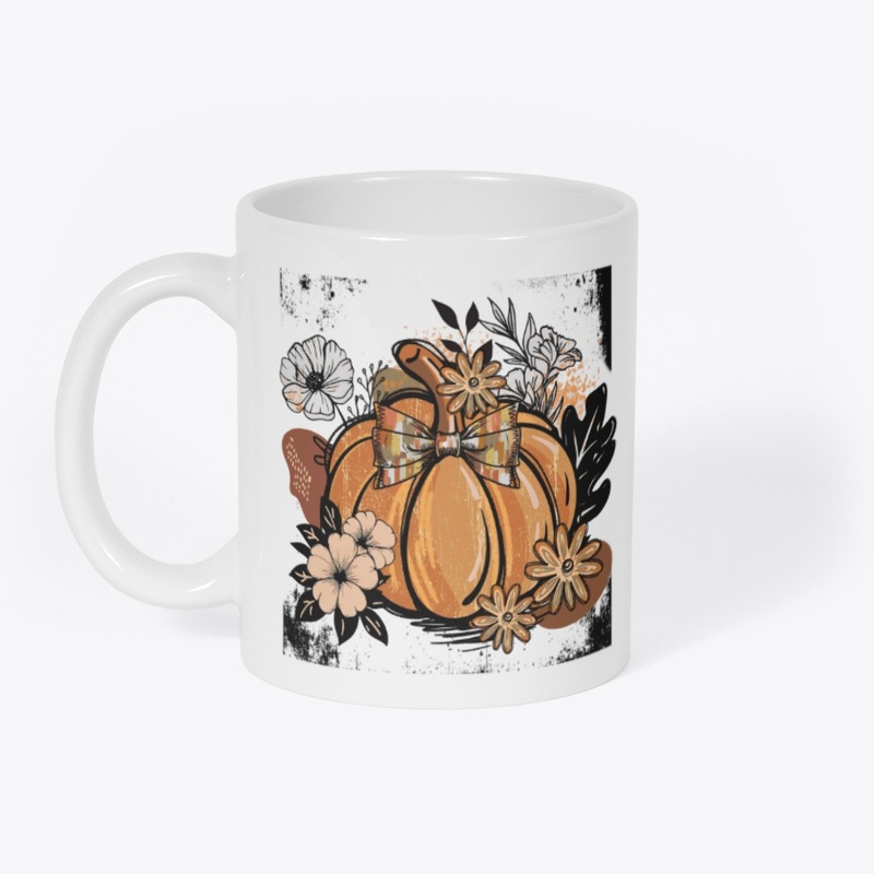 Floral Fall Pumpkin Vintage Autumn Shirt