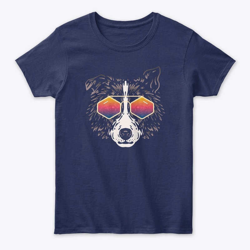 Cute Dog in Sunglasses (Colored+sg03)