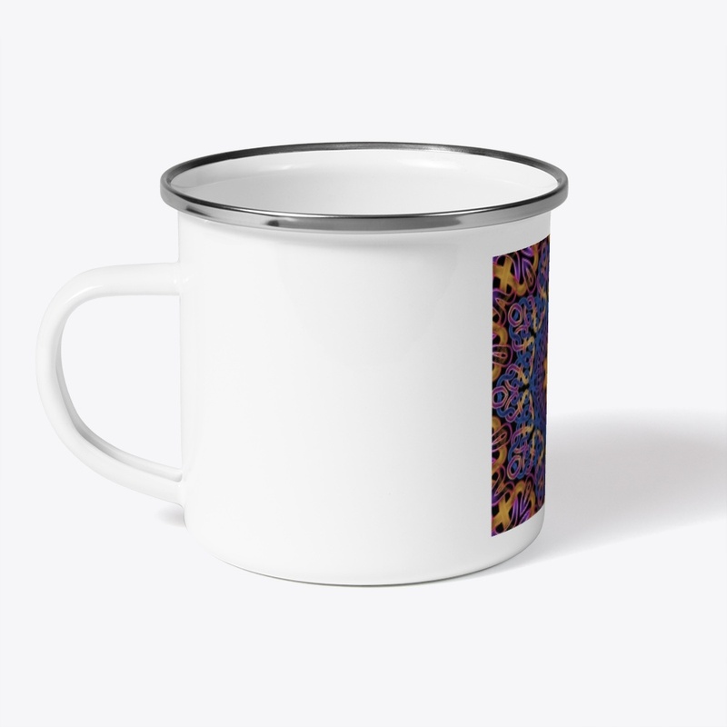 Blue Gold Celtic Knot Kaleidoscope