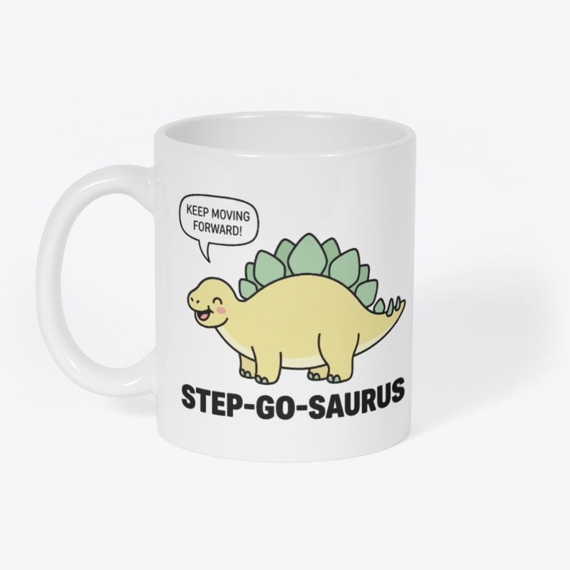 Step-Go-Saurus Stegosaurus Pun