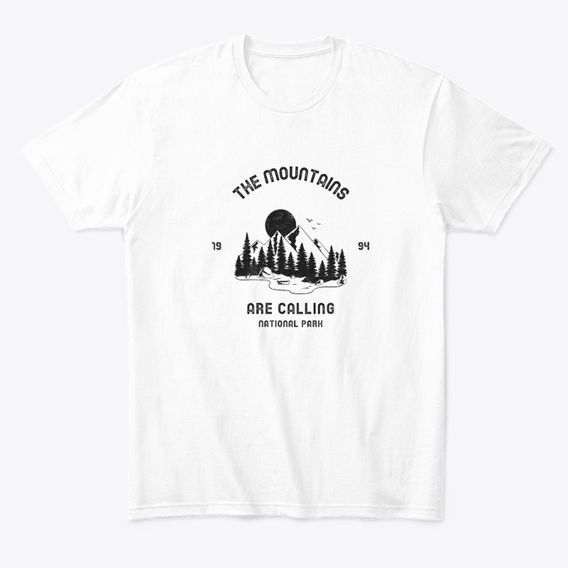 The mountains are calling T-shirt design