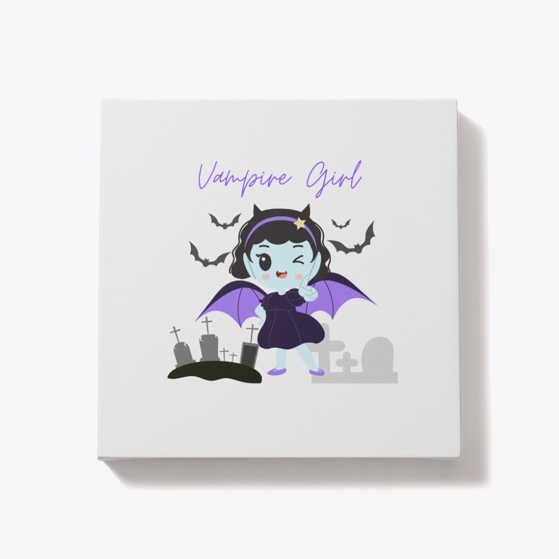 Vampire Girl In Graveyard