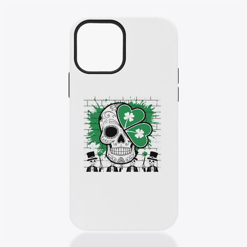 Skulls with St. Patrick's Day symbols