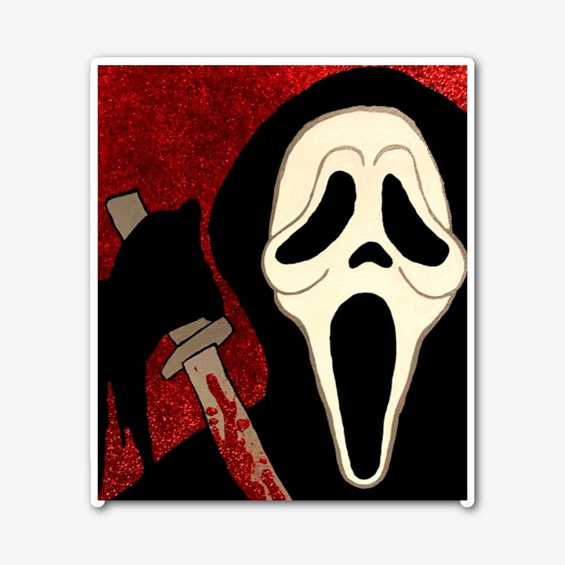 Ghostface Scream Portrait Painting