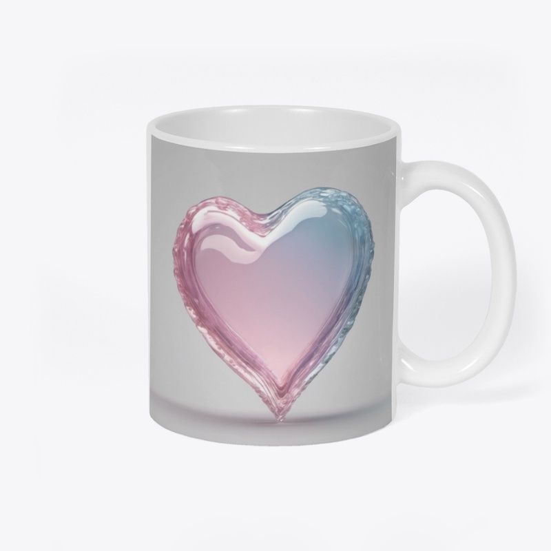 glass heart mug 46-17