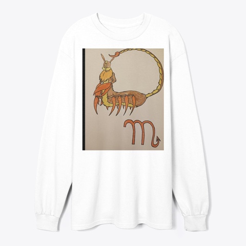 Scorpio  White T-Shirt Front