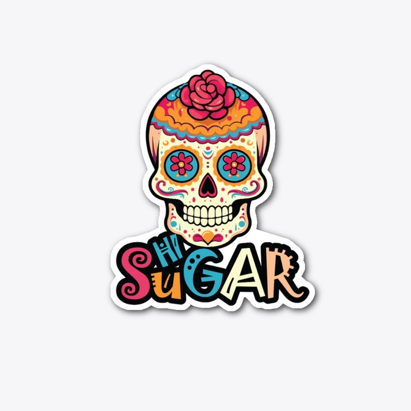 sugar skull festival with flowers