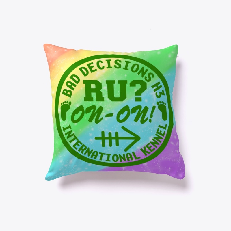 Pastel Rainbow Glitter Pillow