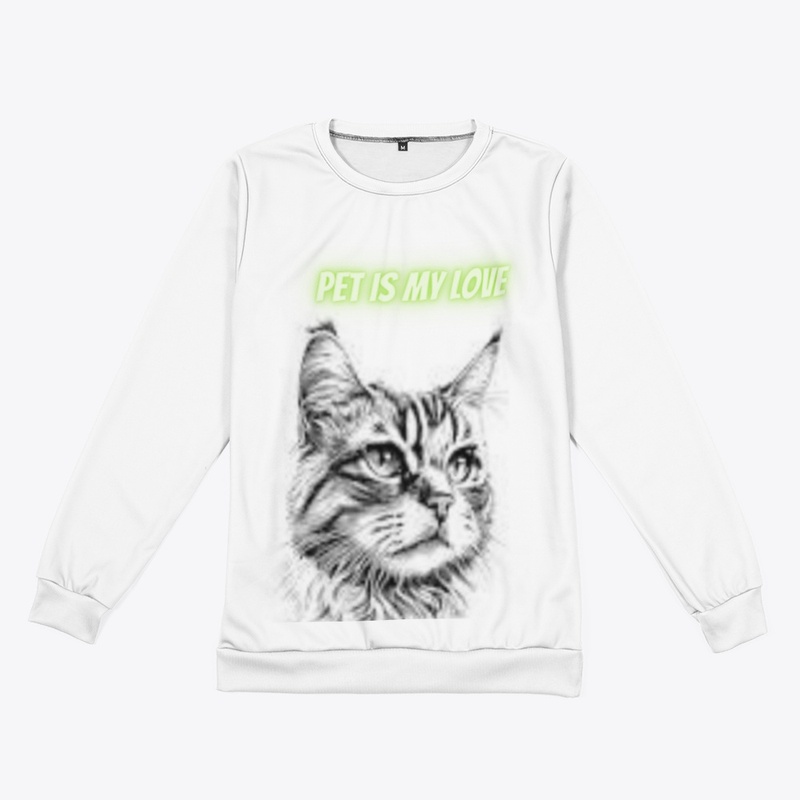 Its for pet lover Print Sweatshirt