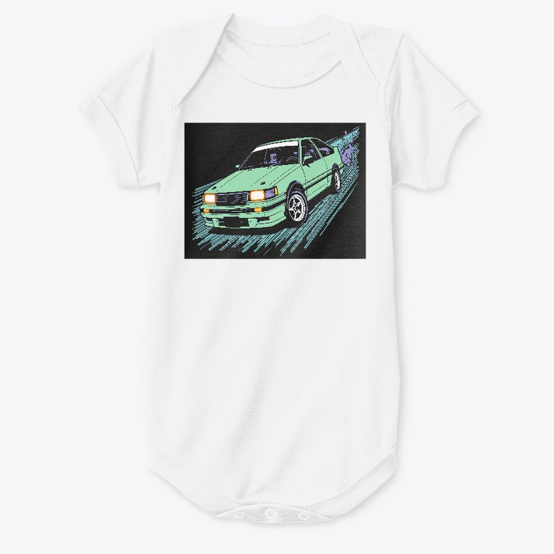 Drift King AE86 Retro Manga Car Art 