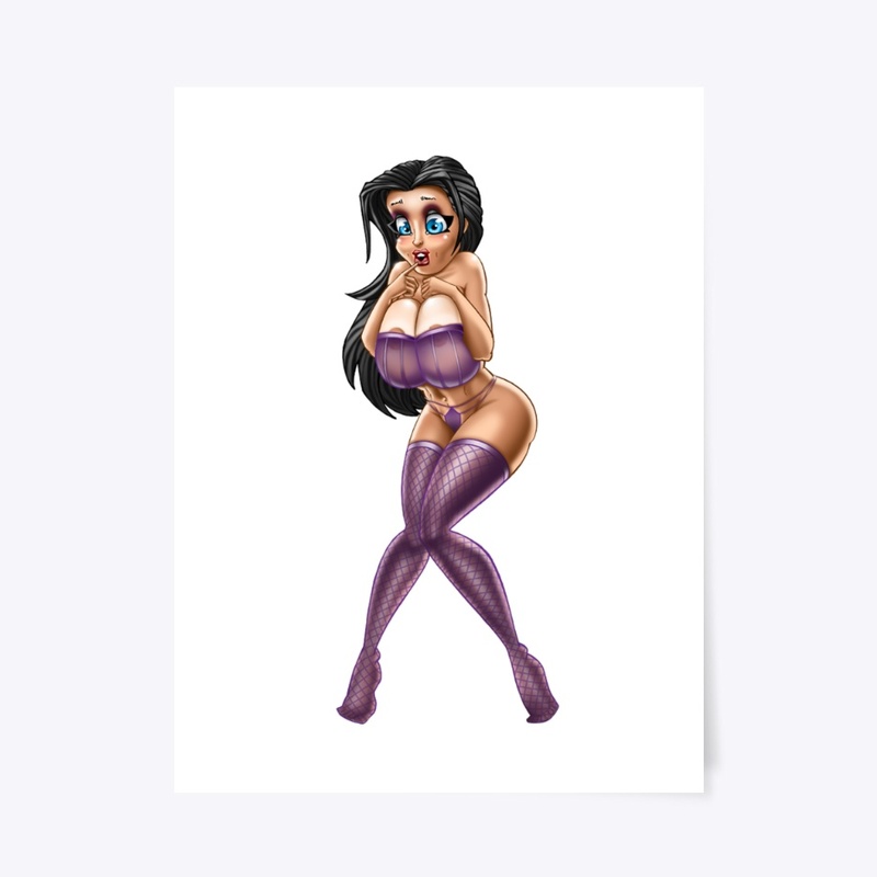Sexy Lady In Purple Panties