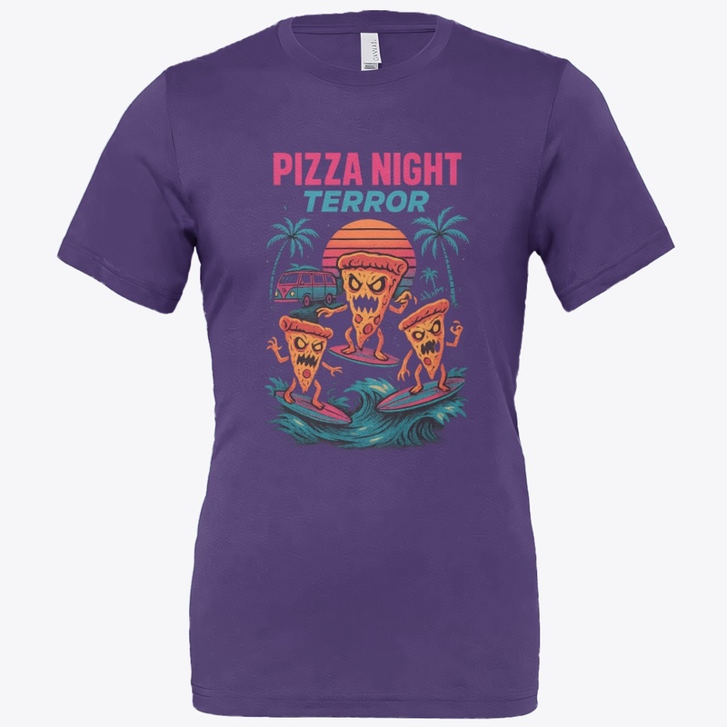 Pizza Night Terror 80s Retro