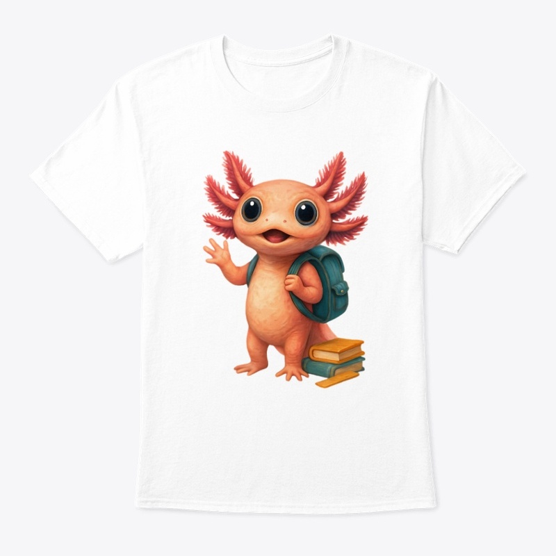 Cute Axolotl School Buddy