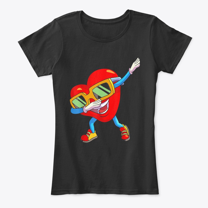 Valentines Day Dabbing Heart