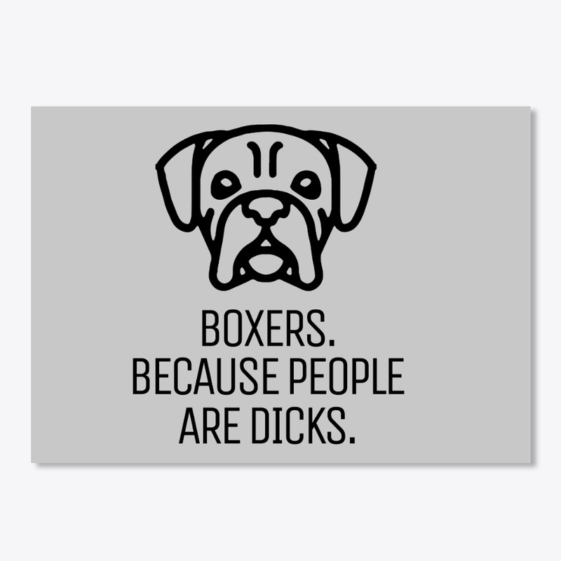 Funny boxer dog mug