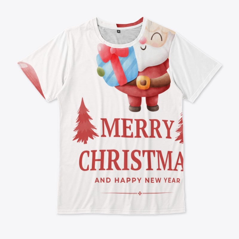 Cute Santa Claus with Christmas Gift