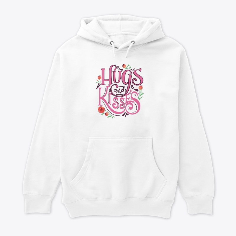 hugs and kisses pullover hoodie 