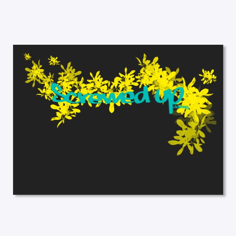 Screwed Up Yellow Leaf Print!