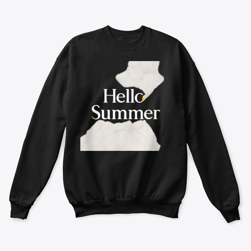 Elegant Marble "Hello Summer" Typography