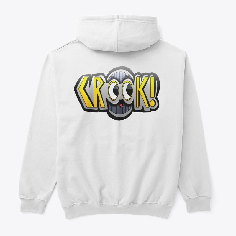 Crook White Pull Over Hoodie