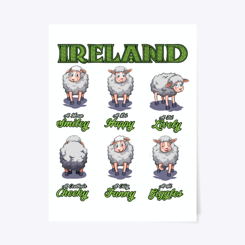 Happy Sheep Irish St Patrick Farmer Gift