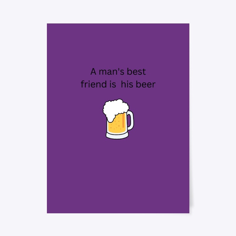 Men and beer drinking