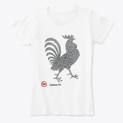 Rooster 17 White Camiseta Front