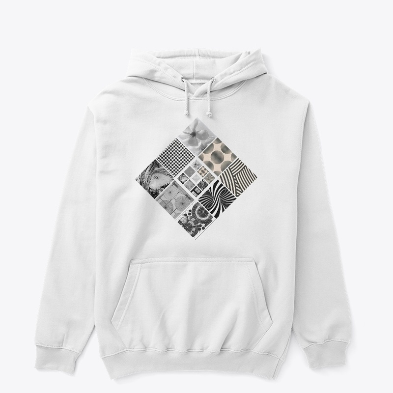 Digital "Patchwork" Design #2 B&W design