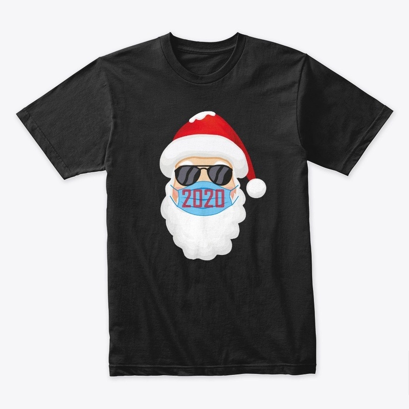 Santa In Sunglasses Wearing Mask Funny C