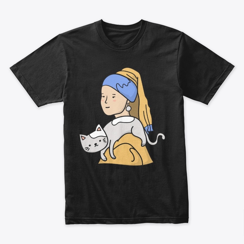 Cat mom, Girl with a pearl earring