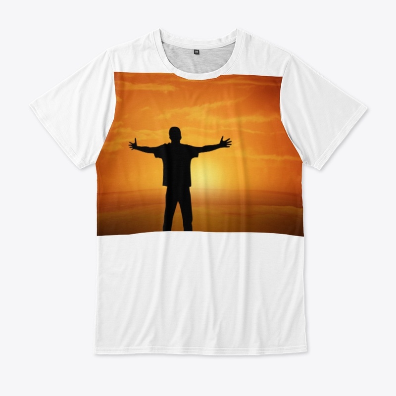 Sunset With Men Print 
