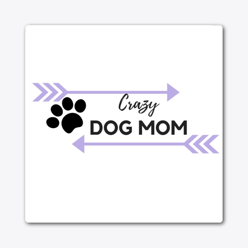 Crazy Dog Mom Sticker