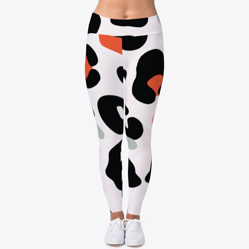 Black and orange cheetah spots