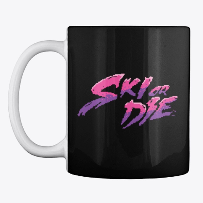 Candy Boy Ski or Die Pixel art Logo