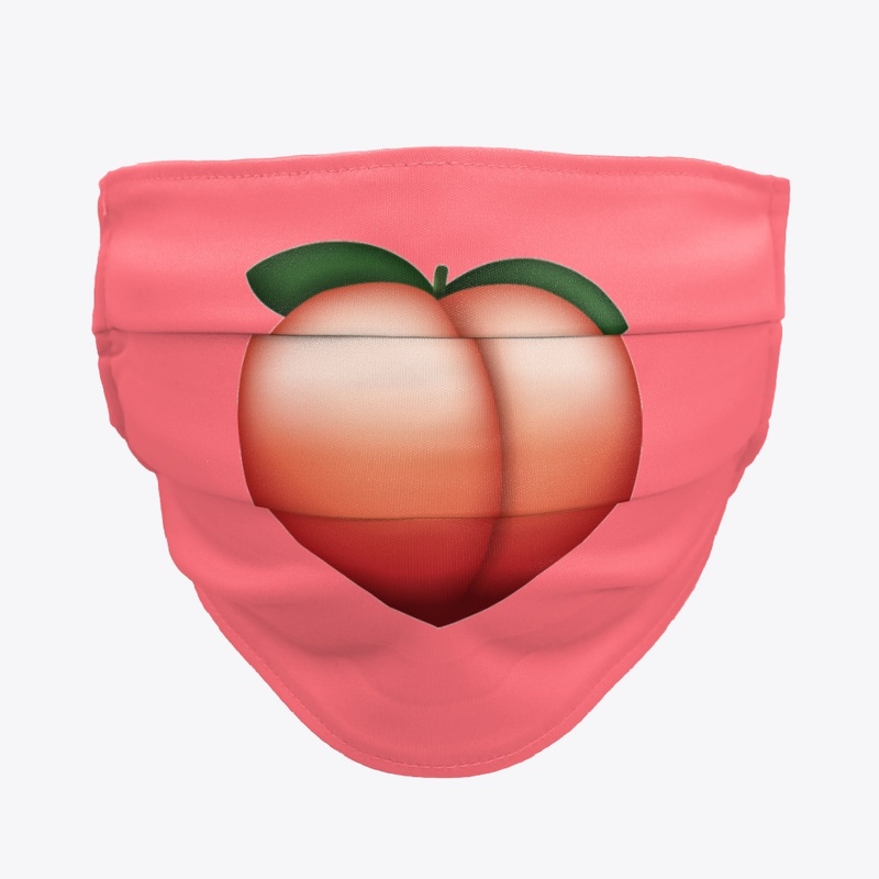 Face mask - Peach Emoji